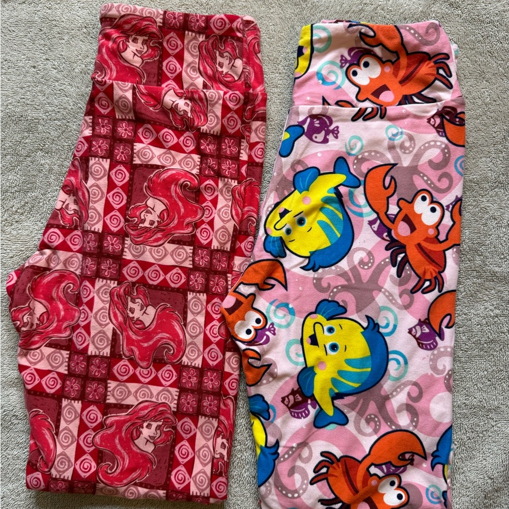 Disney Little Mermaid lularoe TWEEN leggings